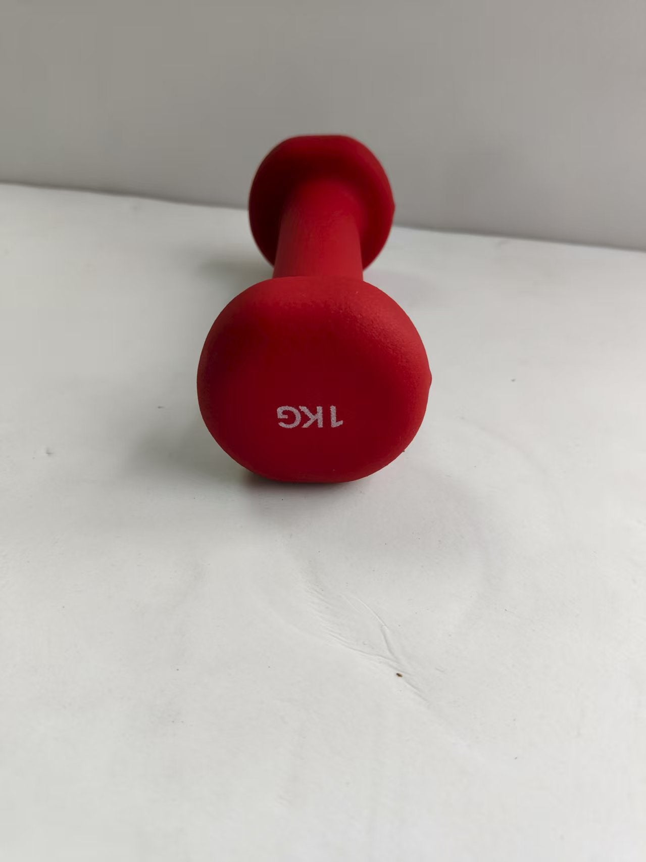 Yoga fitness flat head frosted dipped plastic dumbbells for men and women, home exercise equipment, solid cast iron dumbbells